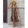 Zeagoo Summer Dresses for Women 2026 Sleeveless V Neck Casual Midi Tank Dress Beach Vacation Sundresses with Pockets(Mz721)
