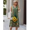 Zeagoo Summer Dresses for Women 2026 Sleeveless V Neck Casual Midi Tank Dress Beach Vacation Sundresses with Pockets(Mz840)