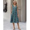 Zeagoo Summer Dresses for Women 2026 Sleeveless V Neck Casual Midi Tank Dress Beach Vacation Sundresses with Pockets(Mz911)