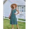 Zeagoo Summer Dresses for Women 2026 Sleeveless V Neck Casual Midi Tank Dress Beach Vacation Sundresses with Pockets(Mz911)