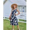 Zeagoo Summer Dresses for Women 2026 Sleeveless V Neck Casual Midi Tank Dress Beach Vacation Sundresses with Pockets(Sf157)