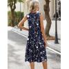 Zeagoo Summer Dresses for Women 2026 Sleeveless V Neck Casual Midi Tank Dress Beach Vacation Sundresses with Pockets(Sf180)