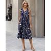 Zeagoo Summer Dresses for Women 2026 Sleeveless V Neck Casual Midi Tank Dress Beach Vacation Sundresses with Pockets(Sf180)