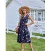 Zeagoo Summer Dresses for Women 2026 Sleeveless V Neck Casual Midi Tank Dress Beach Vacation Sundresses with Pockets(Sf180)