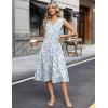 Zeagoo Summer Dresses for Women 2026 Sleeveless V Neck Casual Midi Tank Dress Beach Vacation Sundresses with Pockets(Sp125)