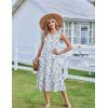 Zeagoo Summer Dresses for Women 2026 Sleeveless V Neck Casual Midi Tank Dress Beach Vacation Sundresses with Pockets(Sp125)