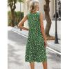 Zeagoo Summer Dresses for Women 2026 Sleeveless V Neck Casual Midi Tank Dress Beach Vacation Sundresses with Pockets(Xh527)