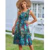 Zeagoo Summer Dresses for Women Flowy Aline Casual Midi Tank Dress Beach Boho Vacation Sundresses Shift Dress with Pockets(Colorful)