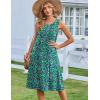 Zeagoo Summer Dresses for Women Flowy Aline Casual Midi Tank Dress Beach Boho Vacation Sundresses Shift Dress with Pockets(Cx338)