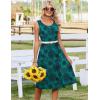 Zeagoo Summer Dresses for Women Flowy Aline Casual Midi Tank Dress Beach Boho Vacation Sundresses Shift Dress with Pockets(Mz939)