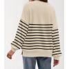 Zeagoo Women Crewneck Sweatshirts Pullover Tops Long Sleeve Shirt Loose Fit Sweaters Casual Fall Outfits Clothes 2025(Beige)