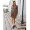 Zeagoo Women Fall Winter Dress Knitted Pullover Dresses(Brown)