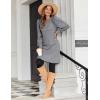 Zeagoo Women Fall Winter Dress Knitted Pullover Dresses(Mid Grey)