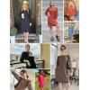 Zeagoo Women Fall Winter Dress Knitted Pullover Dresses(Pale Pink)