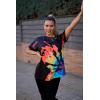Zeagoo Women Oversized T-Shirt Summer Casual Loose Fit Short Sleeve Basic Tops Tee Shirt Rainbow
