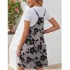 Zeagoo Women Summer Dresses Casual Beach Vacation Dress Spaghetti Strap Sundress Sleeveless Mini Short Dress with Pockets(Dusty Pink Printed)
