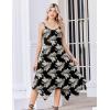 Zeagoo Women Summer Midi Dresses 2026 Hawaiian Bohemian Beach Cover Up Sundress Spaghetti Strap Casual Dress with Pockets(Apricot Brown)
