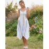 Zeagoo Women Summer Midi Dresses 2026 Hawaiian Bohemian Beach Cover Up Sundress Spaghetti Strap Casual Dress with Pockets(Tie Dye)