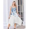 Zeagoo Women Summer Midi Dresses 2026 Hawaiian Bohemian Beach Cover Up Sundress Spaghetti Strap Casual Dress with Pockets(Watercolor Leaves)