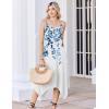 Zeagoo Women Summer Midi Dresses 2026 Hawaiian Bohemian Beach Cover Up Sundress Spaghetti Strap Casual Dress with Pockets(Watercolor Leaves)