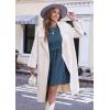 Zeagoo Women’s 2024 Casual Dress Crewneck Tie Waist Fall Ribbed Dress with Belt Long Sleeve A Line Flowy Sweater Dress(Dark Blue)
