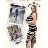 Zeagoo Womens Bodycon Midi Dresses Summer Casual Sleeveless Dress Women Knit Side Slit Striped 2025 Long Tank Dress(Black- light Khaki)
