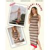 Zeagoo Womens Bodycon Midi Dresses Summer Casual Sleeveless Dress Women Knit Side Slit Striped 2025 Long Tank Dress(Dark Khaki-black)