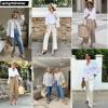 Zeagoo Womens Button Down Shirts Long Sleeve Cotton Gauze Tops Casual Collared Blouses Loose Fit