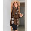 Zeagoo Womens Corduroy Flannel Shacket Jacket Casual Plaid Button Down Shirts Long Sleeve Fall Tops with Pockets
