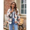 Zeagoo Women’s Cozy Fleece Jacket Western Aztec Print Snap Button Down Coat with Pockets Casual Warm Outwear 2026(Apricot)