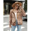 Zeagoo Women’s Cozy Fleece Jacket Western Aztec Print Snap Button Down Coat with Pockets Casual Warm Outwear 2026(Apricot Pattern)