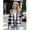 Zeagoo Women’s Cozy Fleece Jacket Western Aztec Print Snap Button Down Coat with Pockets Casual Warm Outwear 2026(Black and White)