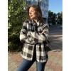 Zeagoo Women’s Cozy Fleece Jacket Western Aztec Print Snap Button Down Coat with Pockets Casual Warm Outwear 2026(Black and White)