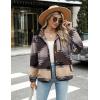 Zeagoo Women’s Cozy Fleece Jacket Western Aztec Print Snap Button Down Coat with Pockets Casual Warm Outwear 2026(Gray Pattern)