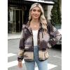 Zeagoo Women’s Cozy Fleece Jacket Western Aztec Print Snap Button Down Coat with Pockets Casual Warm Outwear 2026(Gray Pattern)