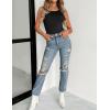 Zeagoo Womens Double Lined Crew Neck Tank Tops Cute Summer Sleeveless Workout Tops Basic Going Out Clothes 2026(1-black)