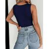 Zeagoo Womens Double Lined Crew Neck Tank Tops Cute Summer Sleeveless Workout Tops Basic Going Out Clothes 2026(Navy Blue)