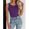 Zeagoo Womens Double Lined Crew Neck Tank Tops Cute Summer Sleeveless Workout Tops Basic Going Out Clothes 2026(Purple)