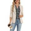 Zeagoo Womens Dressy Casual Shirts Short Sleeve V Neck Work Blouse Business Casual Summer Chiffon Tops(Black Floral)