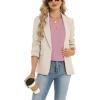Zeagoo Womens Dressy Casual Shirts Short Sleeve V Neck Work Blouse Business Casual Summer Chiffon Tops(Light Pink)