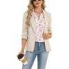 Zeagoo Womens Dressy Casual Shirts Short Sleeve V Neck Work Blouse Business Casual Summer Chiffon Tops(White Floral)
