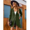 Zeagoo Women’s Fall Jacket 2025 Zip Up Hoodies Long Sleeve Long Tunic Sweatshirts Oversized Fleece Casual Coat with Pocket(A_fleece Fabric_army Green)