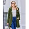 Zeagoo Women’s Fall Jacket 2025 Zip Up Hoodies Long Sleeve Long Tunic Sweatshirts Oversized Fleece Casual Coat with Pocket(A_fleece Fabric_army Green)