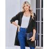 Zeagoo Women’s Fall Jacket 2025 Zip Up Hoodies Long Sleeve Long Tunic Sweatshirts Oversized Fleece Casual Coat with Pocket(A_fleece Fabric_black)