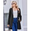 Zeagoo Women’s Fall Jacket 2025 Zip Up Hoodies Long Sleeve Long Tunic Sweatshirts Oversized Fleece Casual Coat with Pocket(A_fleece Fabric_black)
