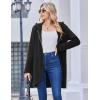 Zeagoo Women’s Fall Jacket 2025 Zip Up Hoodies Long Sleeve Long Tunic Sweatshirts Oversized Fleece Casual Coat with Pocket(A_fleece Fabric_black)