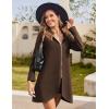 Zeagoo Women’s Fall Jacket 2025 Zip Up Hoodies Long Sleeve Long Tunic Sweatshirts Oversized Fleece Casual Coat with Pocket(A_fleece Fabric_brown)