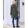 Zeagoo Women’s Fall Jacket 2025 Zip Up Hoodies Long Sleeve Long Tunic Sweatshirts Oversized Fleece Casual Coat with Pocket(A_fleece Fabric_dark Gray)