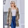 Zeagoo Women’s Fall Jacket 2025 Zip Up Hoodies Long Sleeve Long Tunic Sweatshirts Oversized Fleece Casual Coat with Pocket(A_fleece Fabric_leopard)