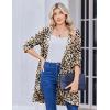 Zeagoo Women’s Fall Jacket 2025 Zip Up Hoodies Long Sleeve Long Tunic Sweatshirts Oversized Fleece Casual Coat with Pocket(A_fleece Fabric_leopard)